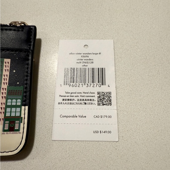 kate spade / Winter Wonders Large Slim Card Holder Wallet - Picture 7 of 8